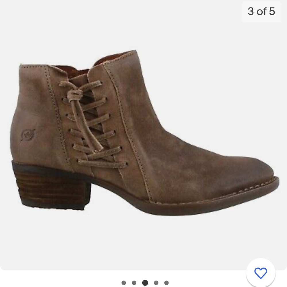 born bessie booties in taupe
